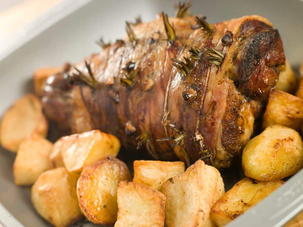 roast lamb with anchovies and rosemary