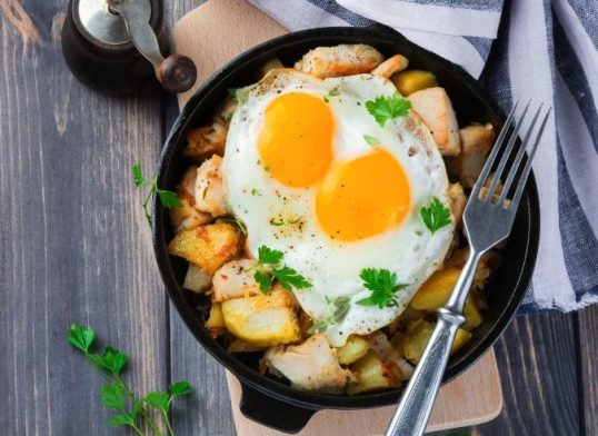 smoked haddock and potato hash
