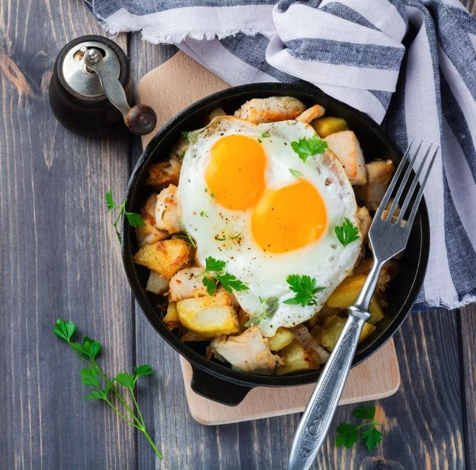 smoked haddock and potato hash