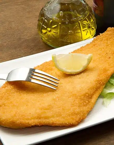 plaice-breaded