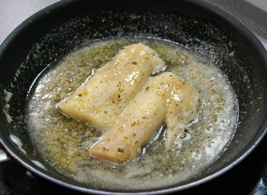 Garlic Butter Poached Pollock