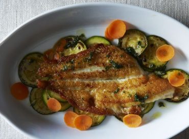 Dover Sole with Herb Oil and Zucchini