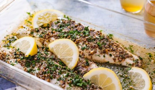 SIMPLE OVEN-BAKED SEA BASS