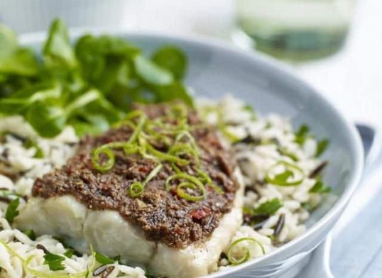 Women's Health Coley with Almond, Chilli and Lime Crust Recipe