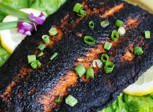 Blackened Salmon Dinner