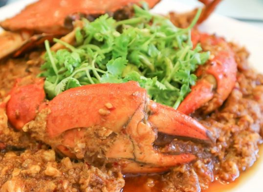 chilli crab or Singapore food