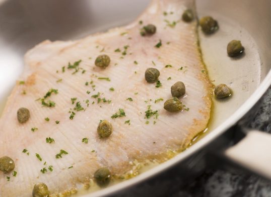 Pan Fried Wing of Skate with Caper Butter