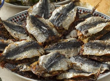 Traditional Moroccan stuffed sardines