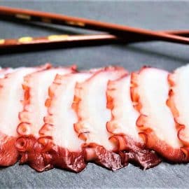 tako octopus sliced