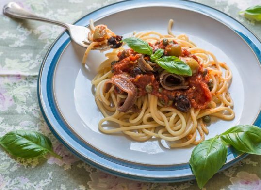 anchovy and caper pasta