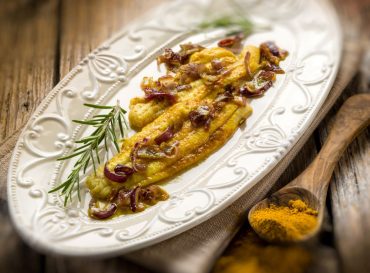 cornish sole with coconut curry sauce