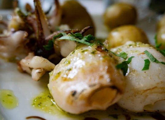 cuttlefish and potato salad