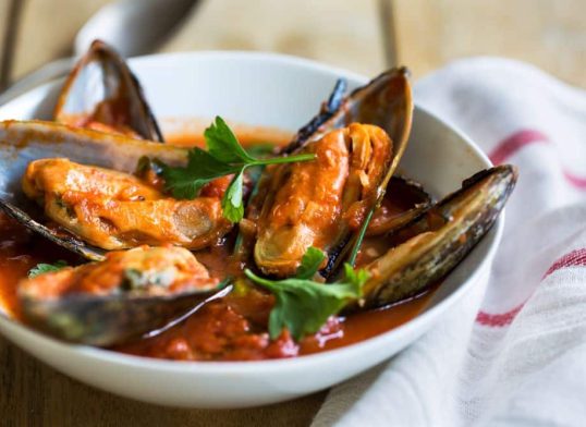 mussels marinara