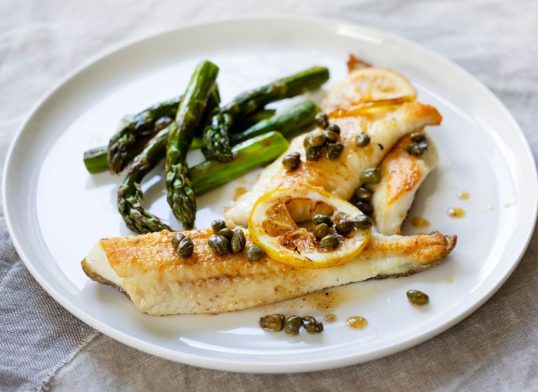 pan fried sole with tomato caper sauce