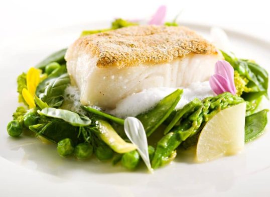 baked halibut with garlic and herbs