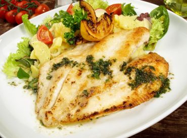 baked john dory with herbs and garlic