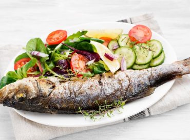 baked sea bass with herbs
