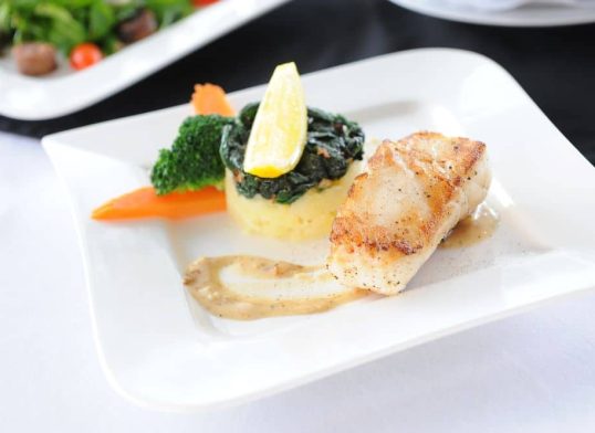 barramundi with garlic and basil