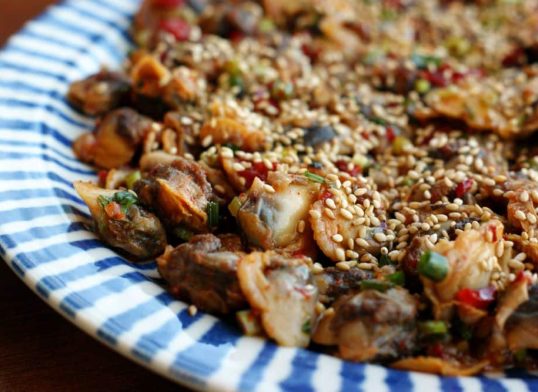 cockles in black bean sauce