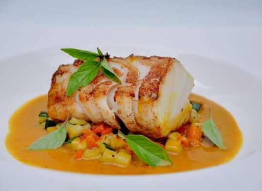 cod with coconut curry