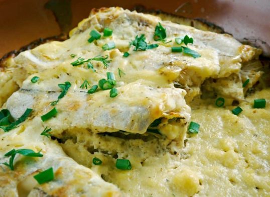 cod with creamy dill sauce