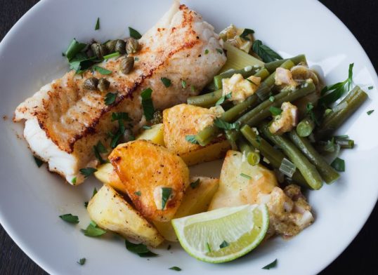 coley and potato bake