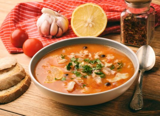 coley and tomato soup