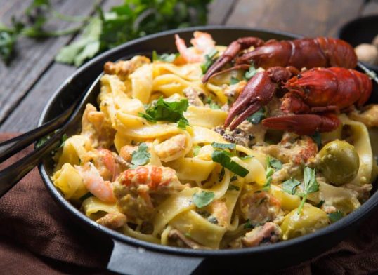 crayfish fettuccine