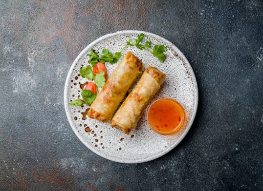 crayfish spring rolls