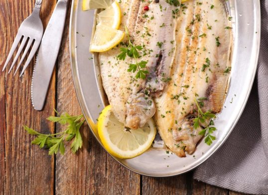 dover sole with white wine sauce