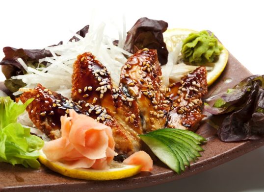 eel and daikon salad