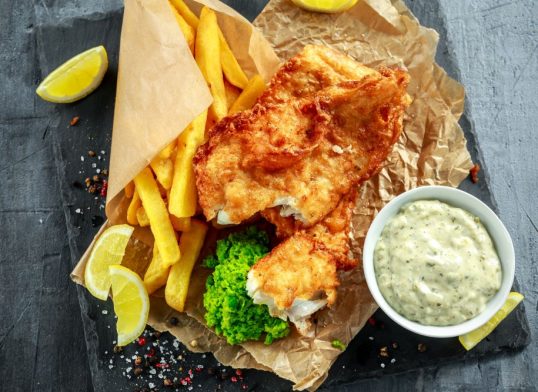 fried cod with tartar sauce