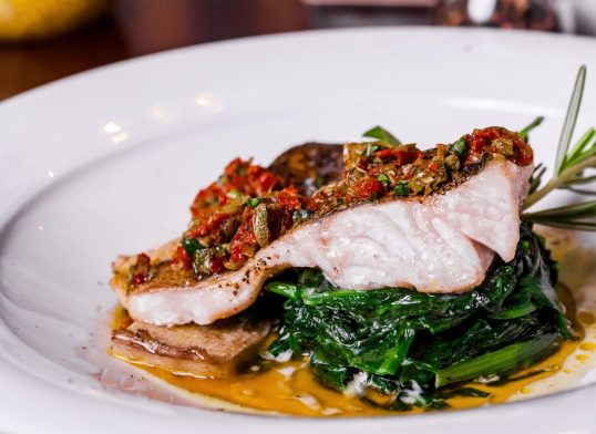 grilled cod with garlic butter