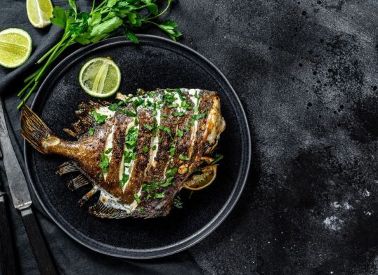 grilled john dory with lime and coriander