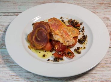 grilled mullet with tomato