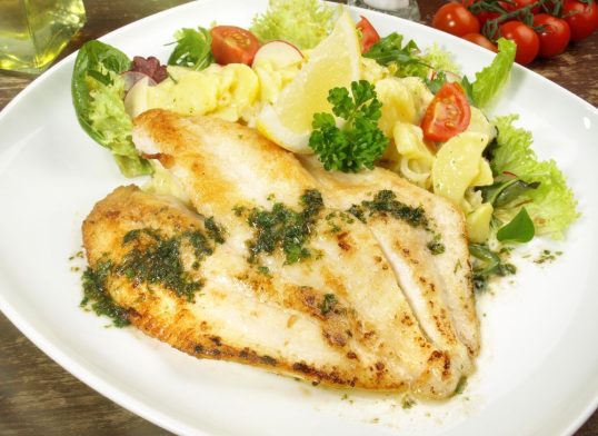 john dory with parsley and garlic butter