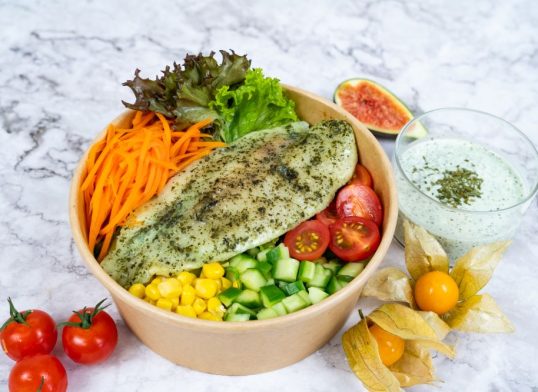 john dory with pesto and roasted cherry tomatoes