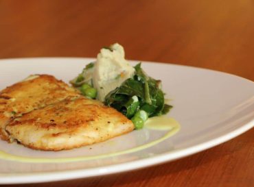 john dory with spinach and bacon