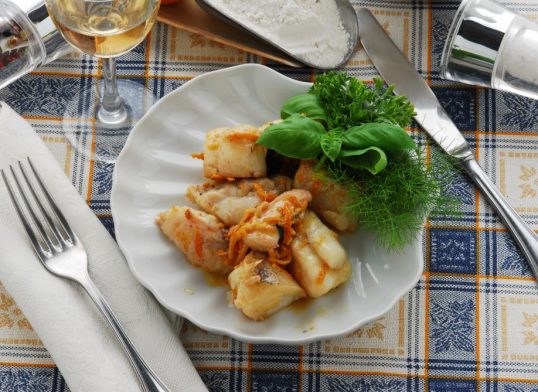 monkfish with saffron and fennel