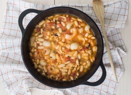 squid and bean stew