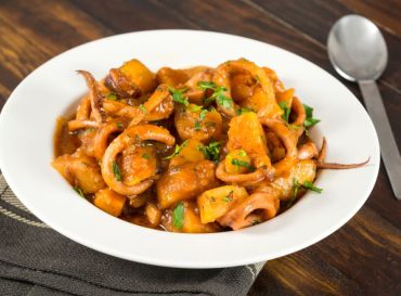 squid and potato stew