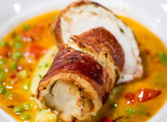 john dory with parma ham and sage