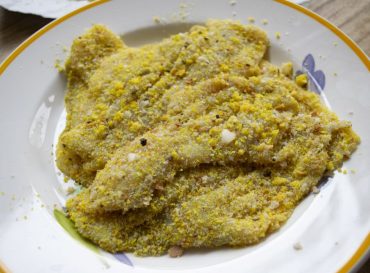 plaice with pesto crust