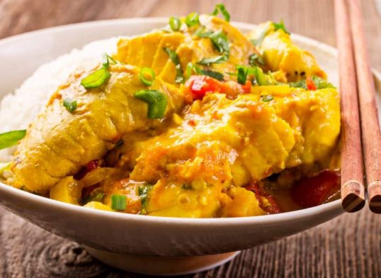 pollock fish curry