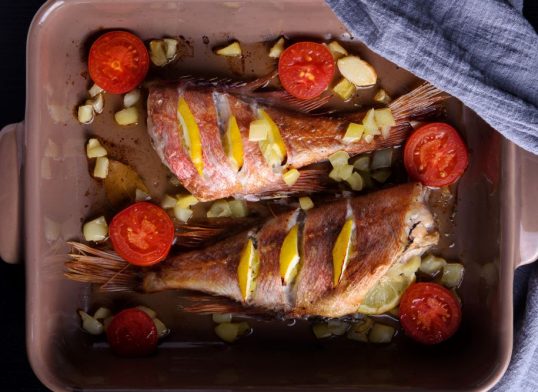 red snapper with lemon caper sauce