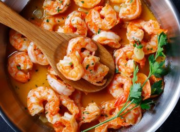 saffron shrimp scampi