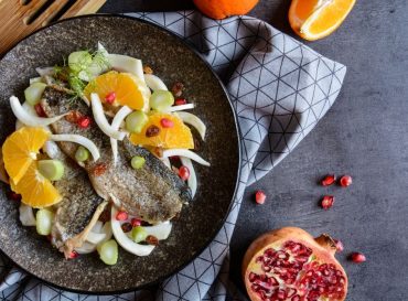 sea bream with fennel and orange salad