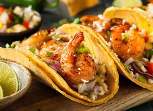 shrimp tacos