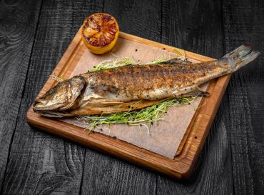 smoked mullet with thai basil ginger sauce