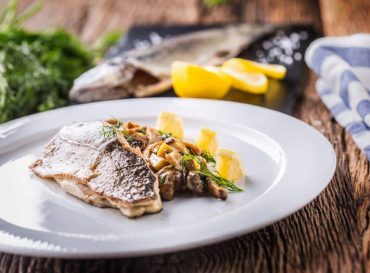 trout with bacon and mushrooms